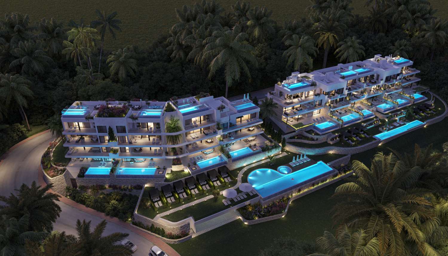 شقة حصرية مع شقة شمسحة خاصة، ومسبح، وإطلالات بانورامية على البحر في تلال الغولف