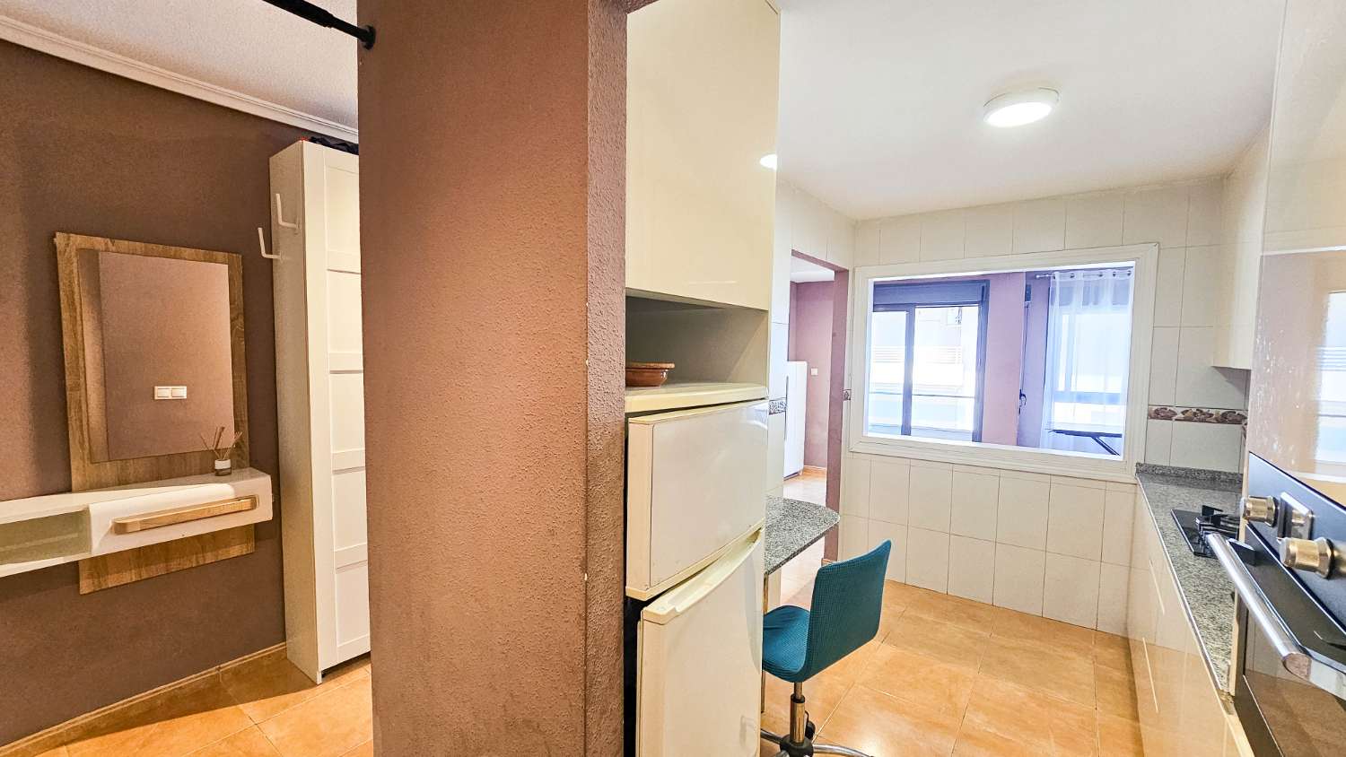 AMPLIO APARTAMENTO DE 2 DORMITORIOS Y 2 BAÑOS EN PLENO CENTRO DE TORREVIEJA CON VISTAS AL LAGO ROSA