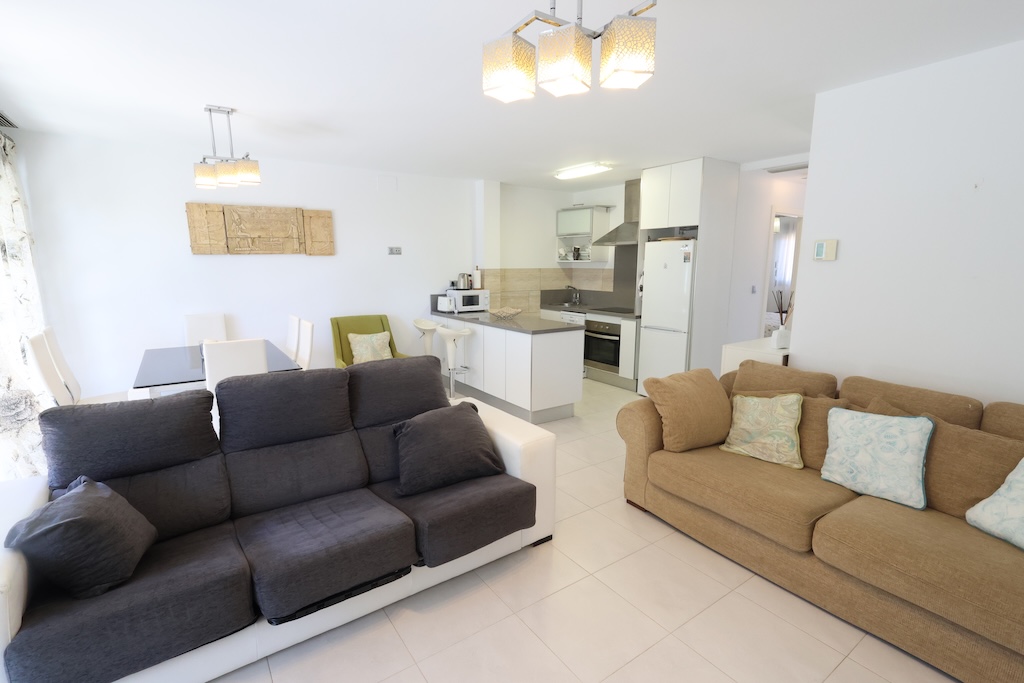 MODERN 2 BEDROOM APARTMENT WITH LARGE TERRACE, POOL AND GARAGE IN CAMPOAMOR