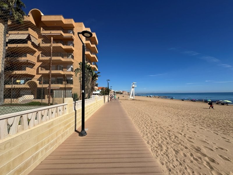 PRIMERA LÍNEA DE PLAYA EN LA MATA: APARTAMENTO RENOVADO CON VISTAS FRONTALES AL MAR, TERRAZA Y GARAJE