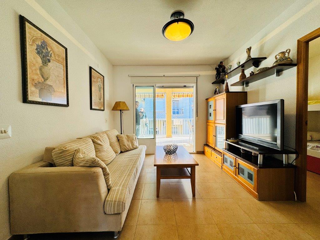 APARTMENT WITH LARGE TERRACE, SOUTH FACING AND 200 MTS. FROM THE BEACH