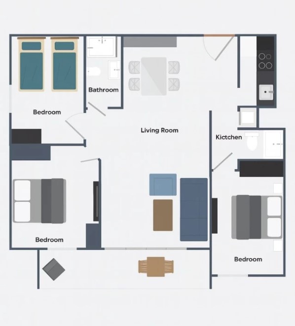 APARTAMENTO CON VISTAS AL MAR EN ALDEA DEL MAR – A POCOS METROS DE LA PLAYA