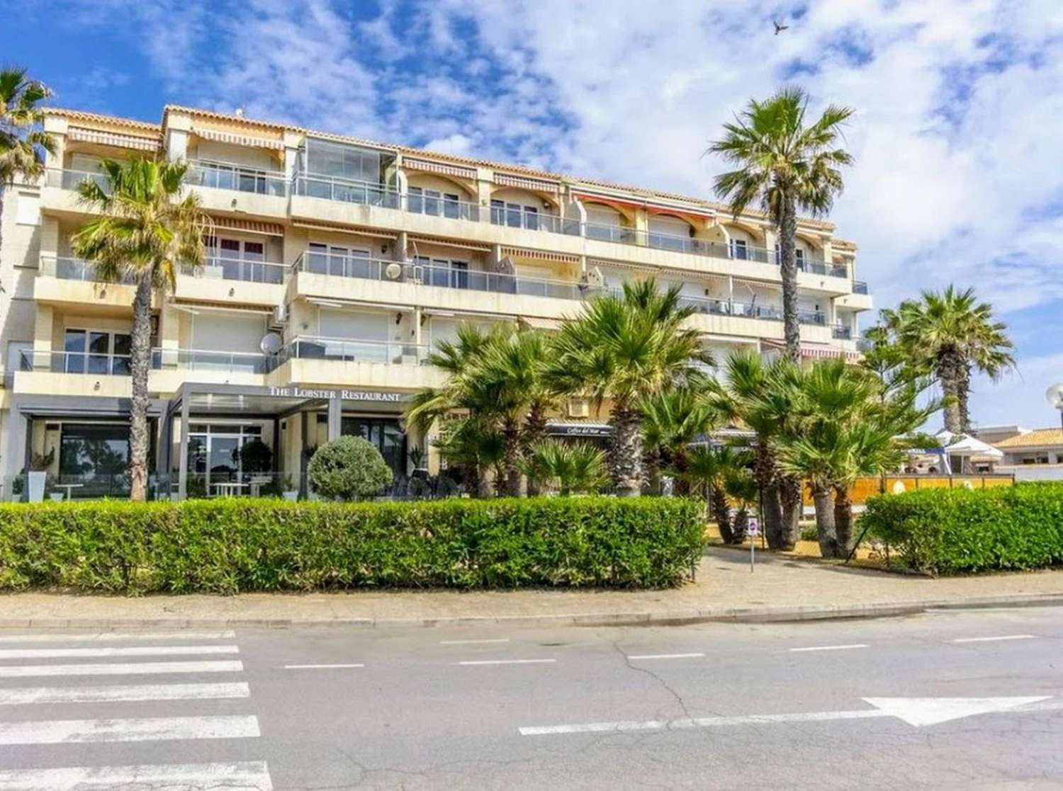 1ST LINE SEA APARTMENT MED FANTASTISK UDSIGT OG STOR TERRASSE I PLAYA FLAMENCA
