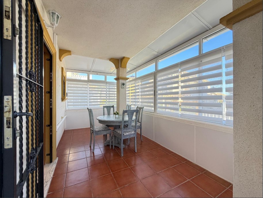 TOWNHOUSE WITH SOLARIUM, SEA AND MOUNTAIN VIEWS, PRIVATE PLOT AND POOL – LAS FILIPINAS, ORIHUELA COSTA