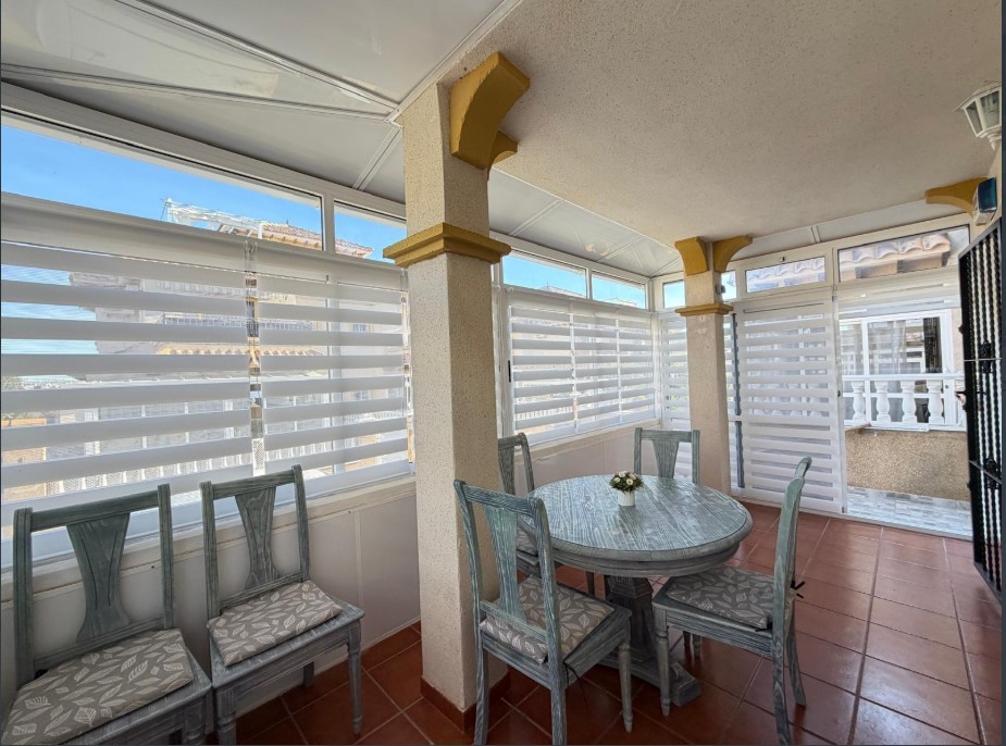 TOWNHOUSE WITH SOLARIUM, SEA AND MOUNTAIN VIEWS, PRIVATE PLOT AND POOL – LAS FILIPINAS, ORIHUELA COSTA