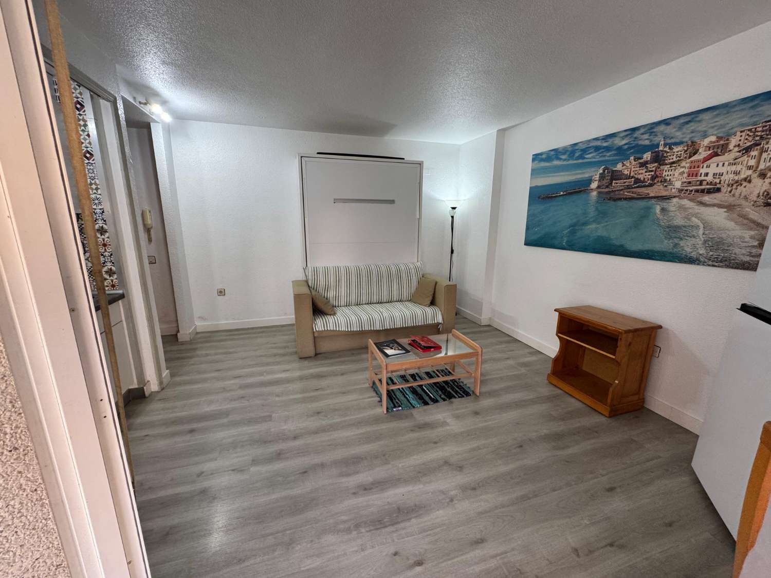 ESTUDIO CON TERRAZA ACRISTALADA Y PISCINA A SOLO 250 METROS DEL MAR